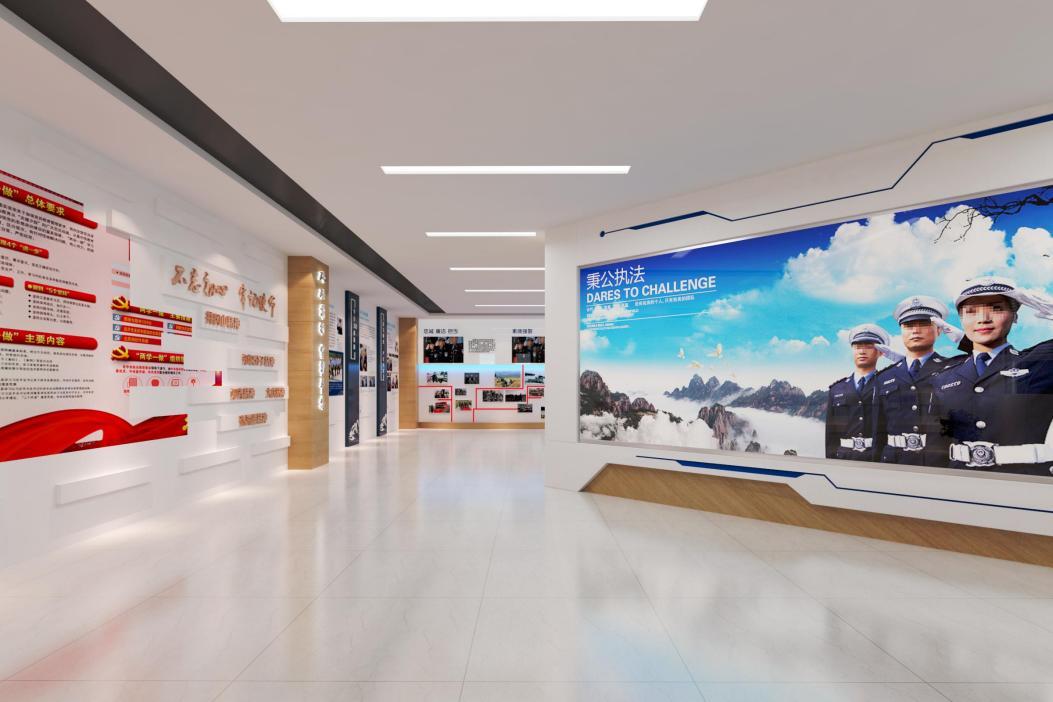 警营文化墙创意设计图片